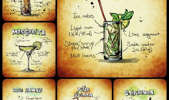Start with 2-3 Cocktail Recipes