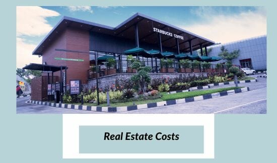 Real estate costs of starbucks