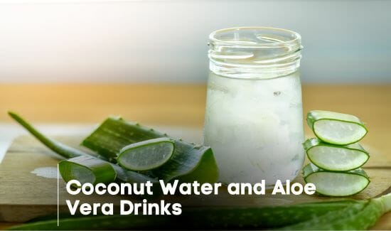 Coconut Water and Aloe Vera Drinks