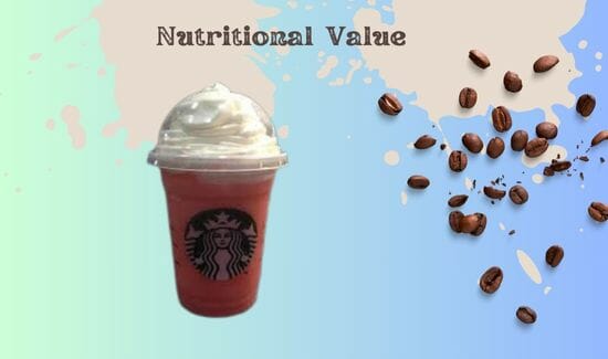 Nutritional Value of Pink Starburst Frappuccino